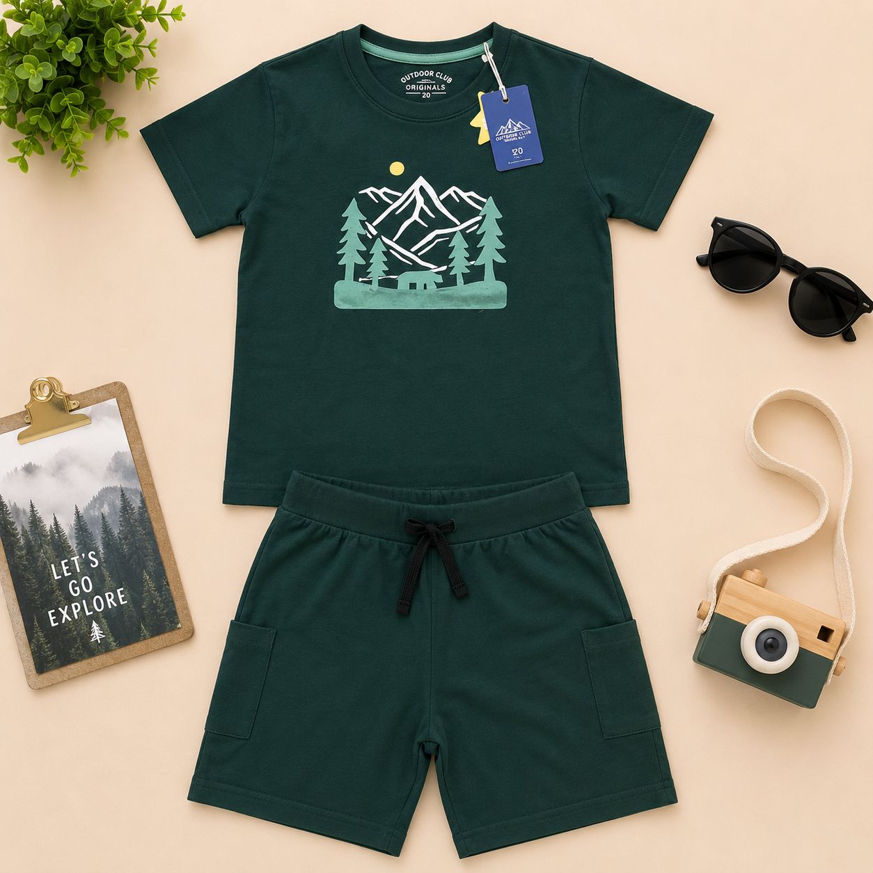 Premium Cotton Boy cord set
