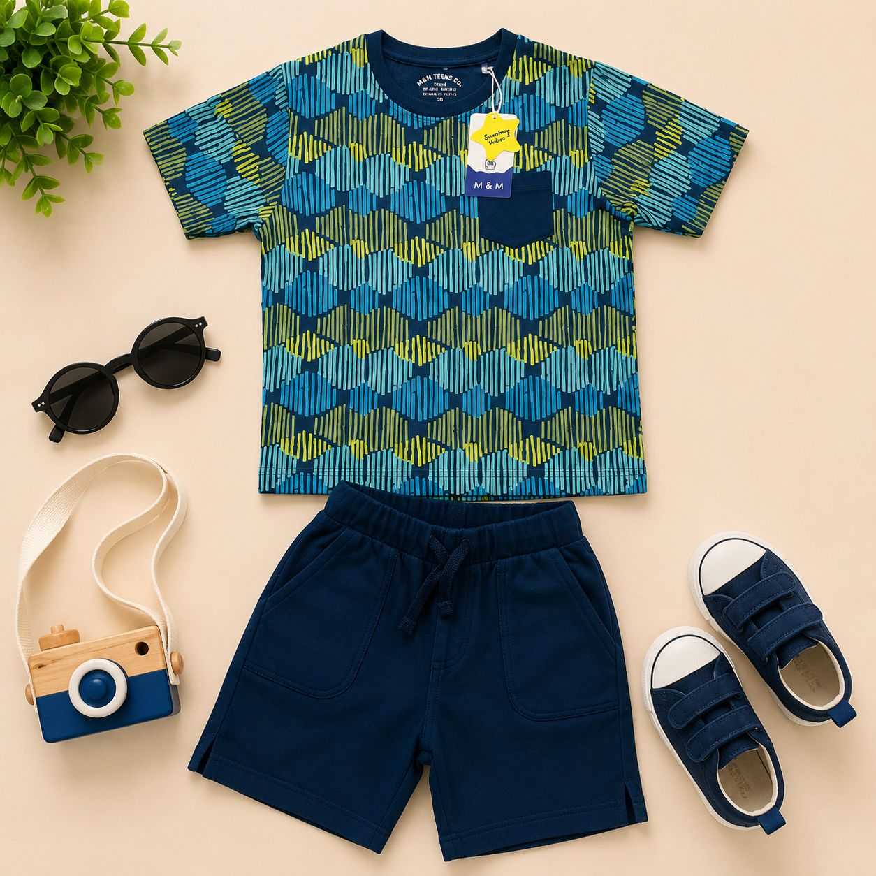 Premium Cotton Boy cord set