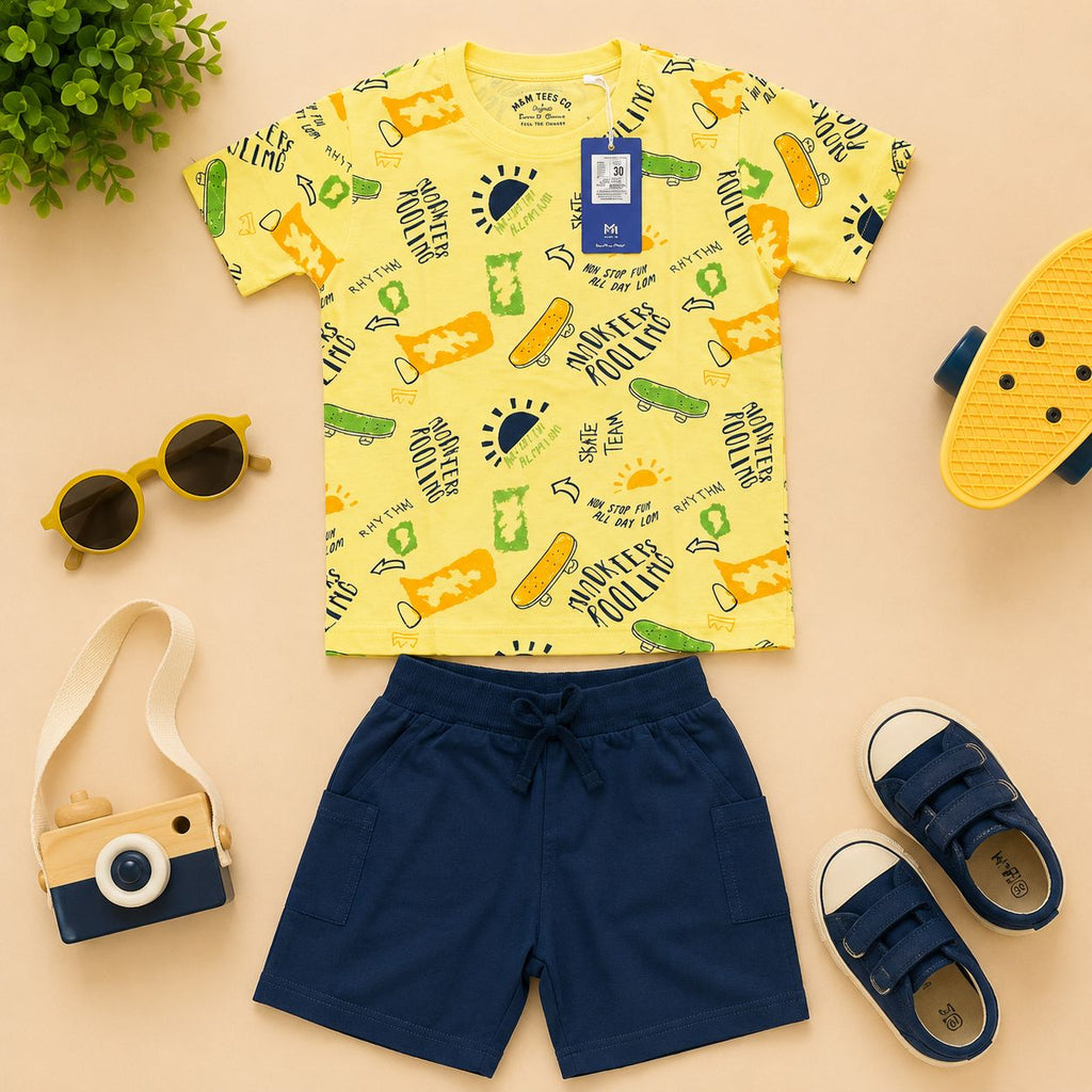 premium Cotton Boy Cord set